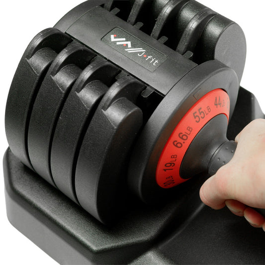 Adjustable Dumbbell Set, 55 Lb