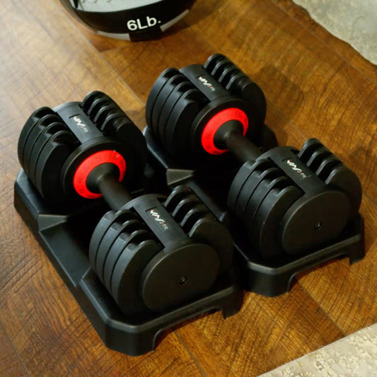 Adjustable Dumbbell Set, 55 Lb