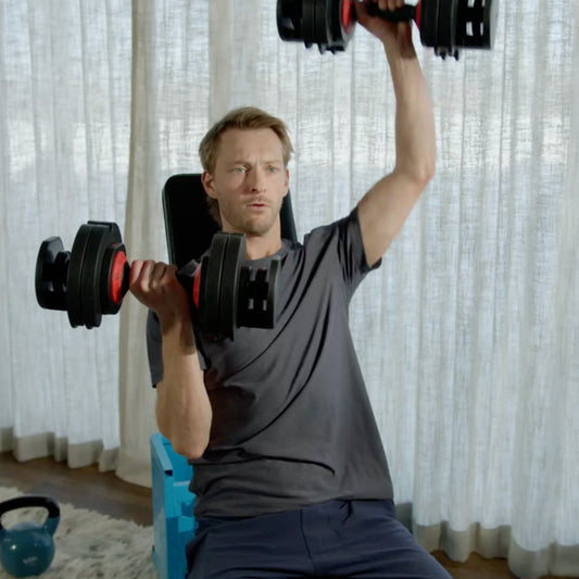 Adjustable Dumbbell Set, 55 Lb