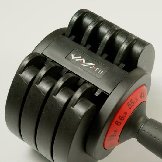 Adjustable Dumbbell Set, 55 Lb