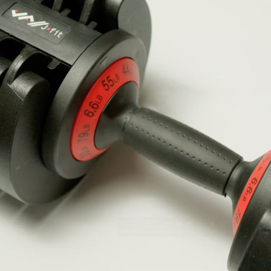 Adjustable Dumbbell Set, 55 Lb