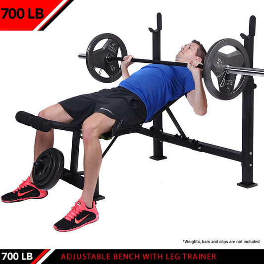 OLYMPIC WEIGHT BENCH, W/ LEG DEVELOPER