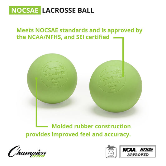 NOCSAE Lacrosse Ball Green