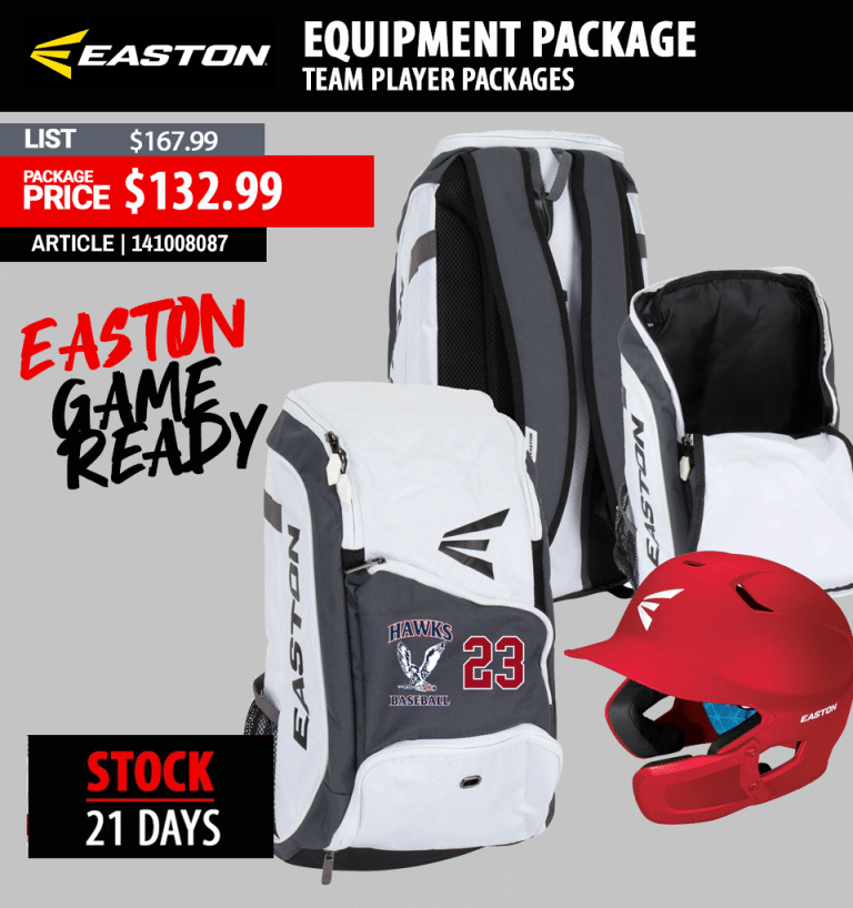 EASTON GAMEREADY EQUIPMENT PACKAGE