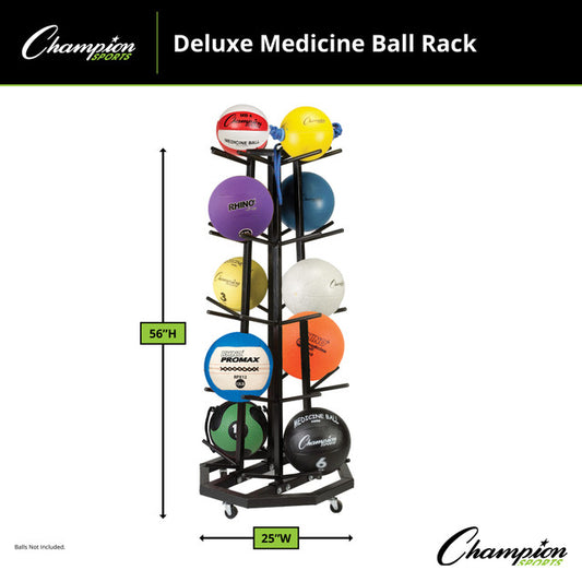 Deluxe Medicine Ball Rack