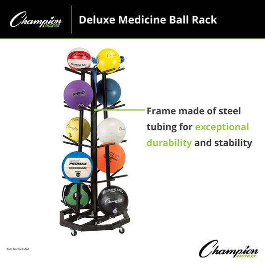 Deluxe Medicine Ball Rack