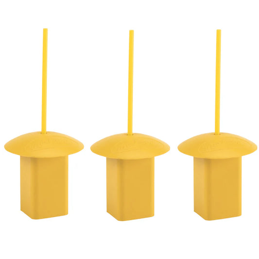 Markwort Yellow Baseplug With Yellow Indicator - 3 Pack