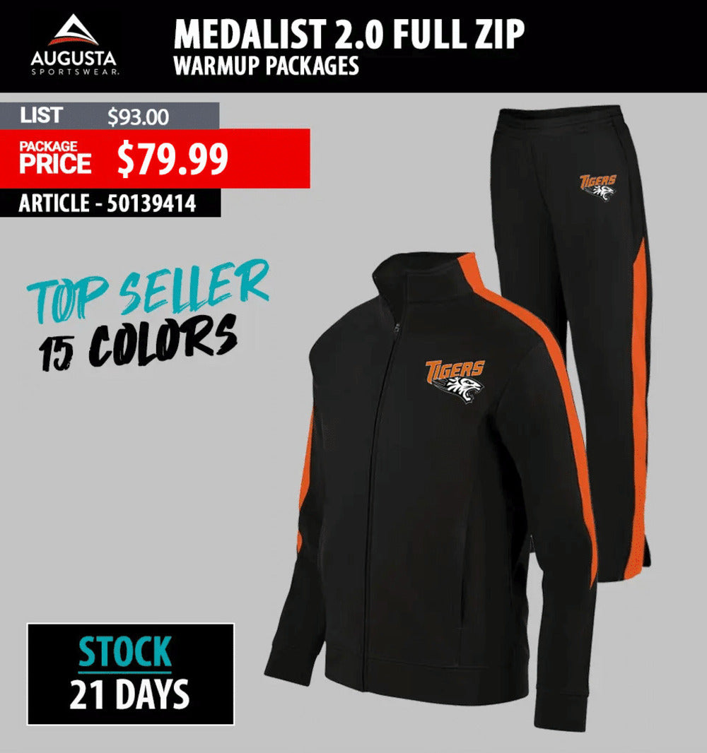 Medalist 2.0 Full ZIP Warmup Package