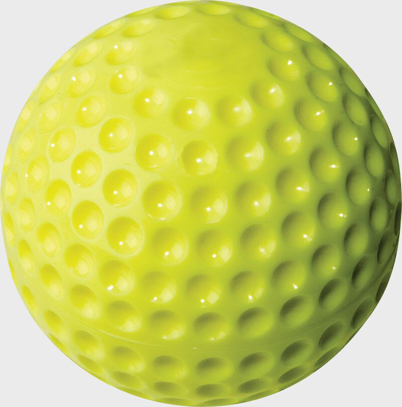 RAWLINGS 9-INCH YELLOW DIMPLE PITCHING MACHINE BALL