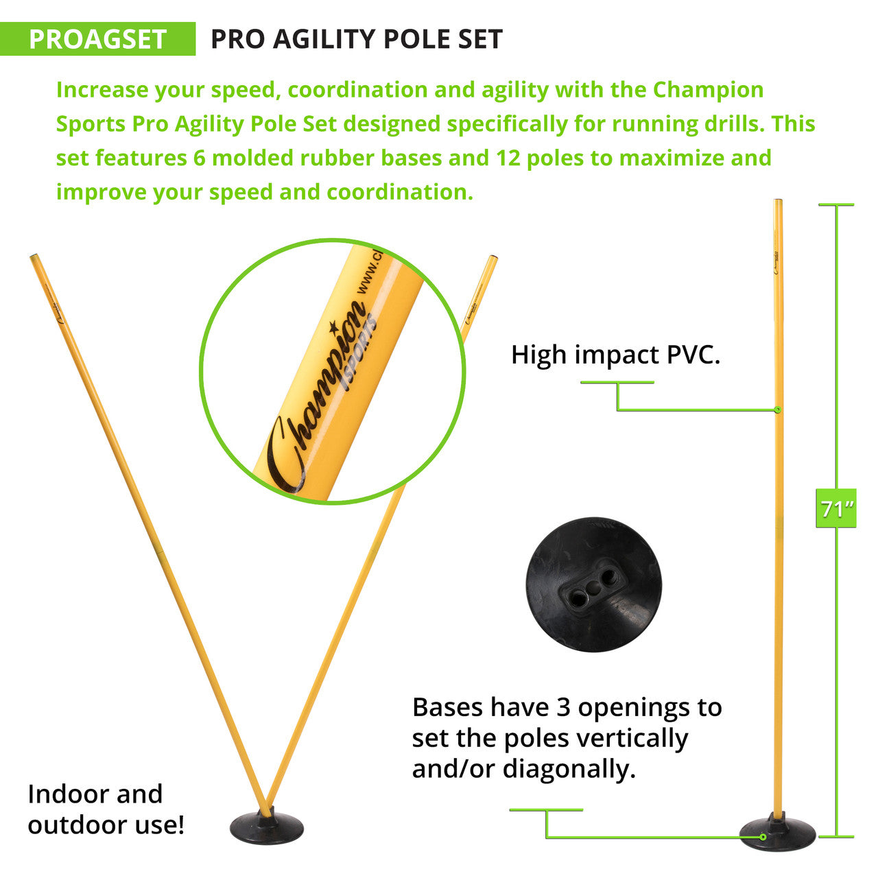 Pro Agility Pole Set
