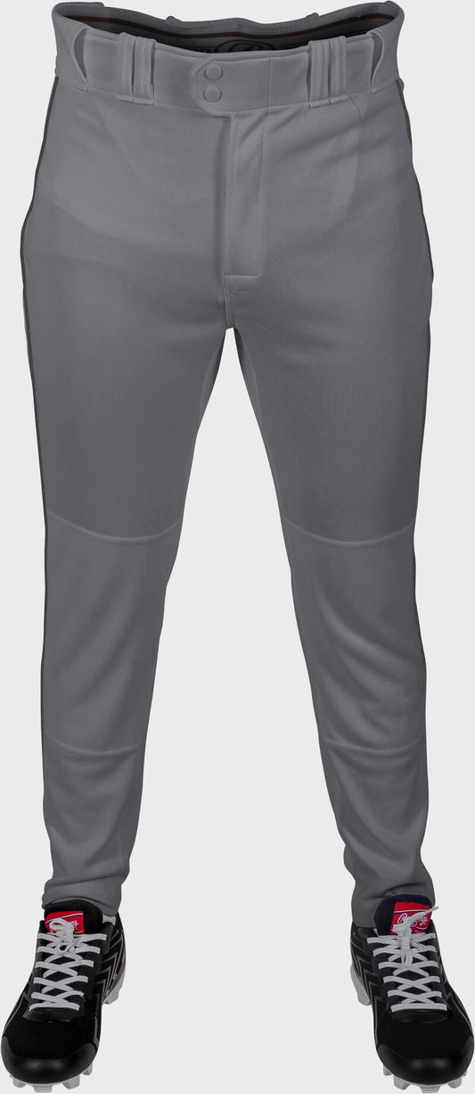 RAWLINGS ADULT PLATED PIPED PRO TAPER FIT PANT