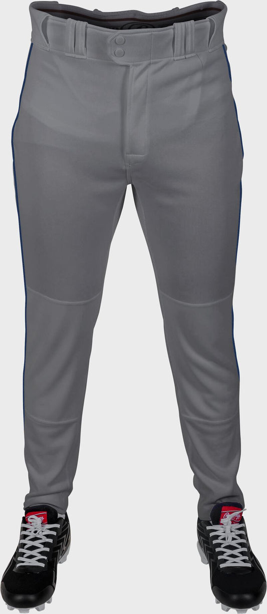 RAWLINGS ADULT PLATED PIPED PRO TAPER FIT PANT