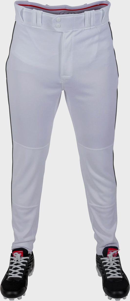 RAWLINGS ADULT PLATED PIPED PRO TAPER FIT PANT