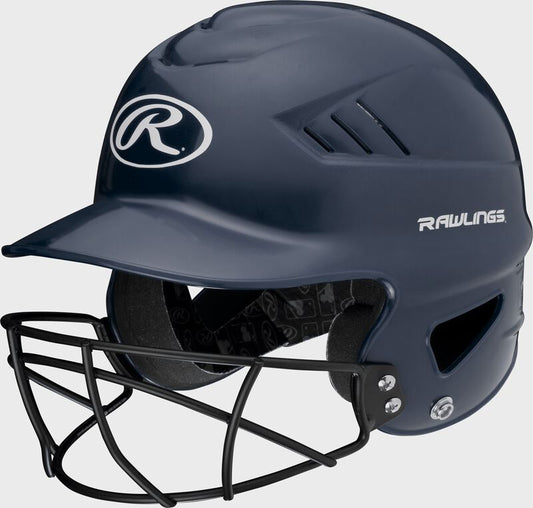 RAWLINGS COOLFLO YOUTH BATTING HELMET WITH FACE GUARD
