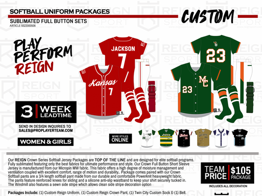 REIGN CROWN SERIES FULL BUTTON PACKAGE