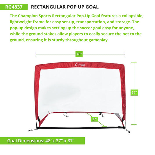 Rectangular Pop-Up Goal