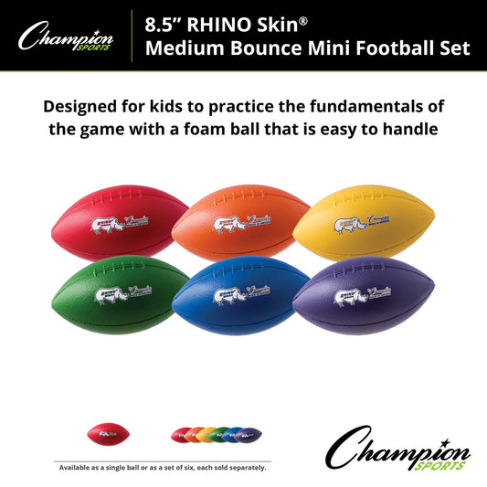 8.5" Rhino Skin Medium Bounce Mini Football Set