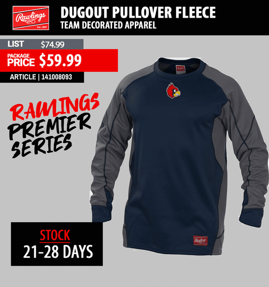 RAWLINGS DUGOUT PULLOVER FLEECE