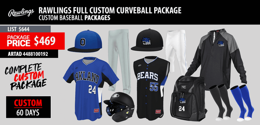 RAWLINGS CURVEBALL SUBLIMATED COMPLETE PACKAGES
