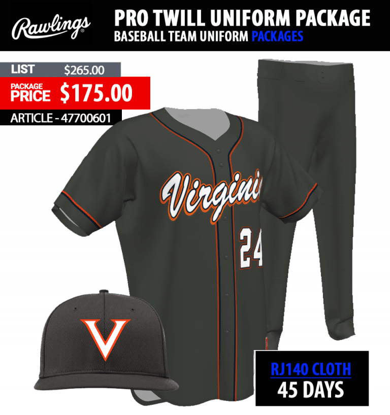 RAWLINGS PRO TWILL SINGLE UNIFORM PACKAGE