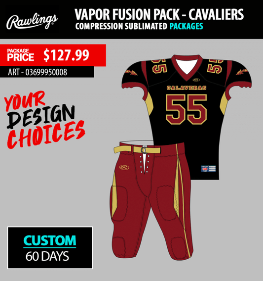 Vapor Fusion Cavaliers Compression Sublimated Package