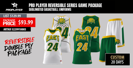 BASKETBALL UNIFORM SUBLIMATED REVERSIBLE PACKAGE