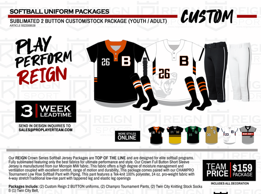REIGN CROWN SERIES TWO BUTTON PACKAGE