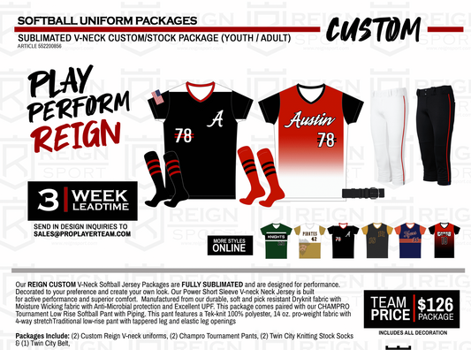 REIGN CROWN SERIES V-NECK PACKAGE