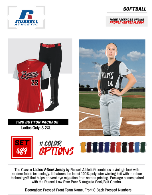 RUSSELL ATHLETIC STOCK 2 BUTTON PACKAGE
