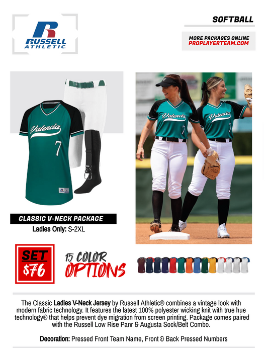 RUSSELL ATHLETIC CLASSIC V-NECK PACKAGE