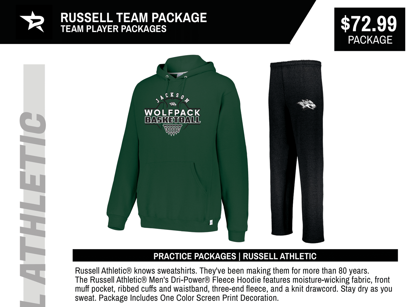 RUSSELL ATHLETIC PRACTICE TEAM PACKAGE