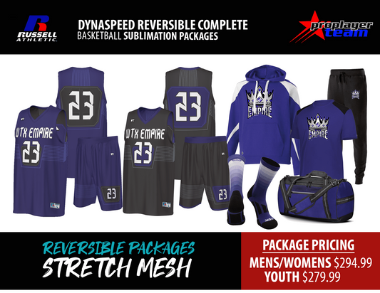 DYNASPEED REVERSIBLE COMPLETE BASKETBALL SUBLIMATION PACKAGES