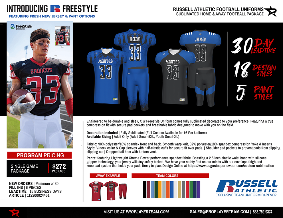 RUSSELL FREESTYLE CUSTOM SET