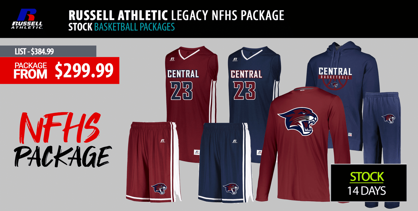 RUSSELL ATHLETIC LEGACY NFHS PACKAGE