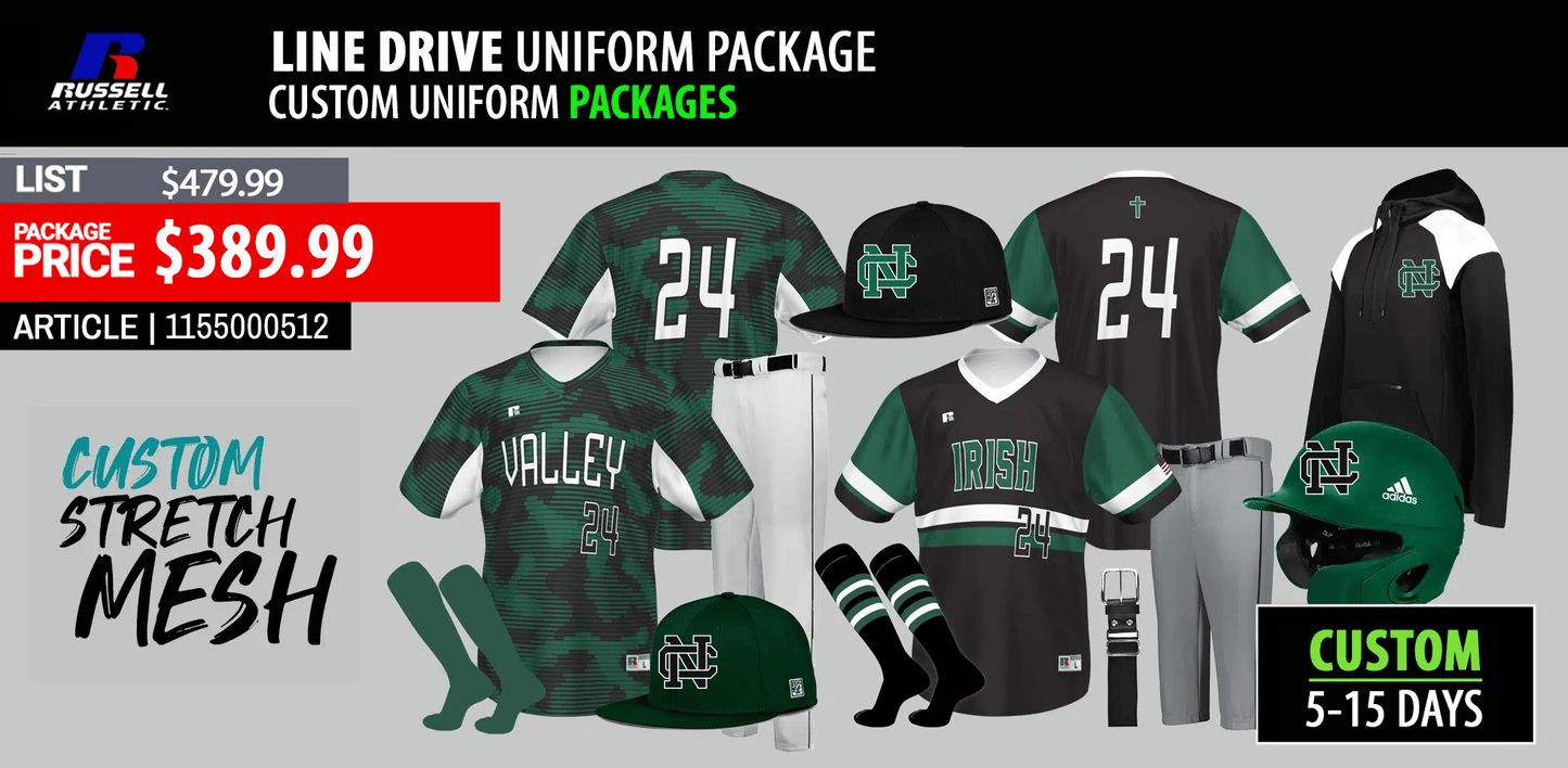 RUSSELL ATHLETIC FREESTYLE LINE DRIVE SUBLIMATED PACKAGE
