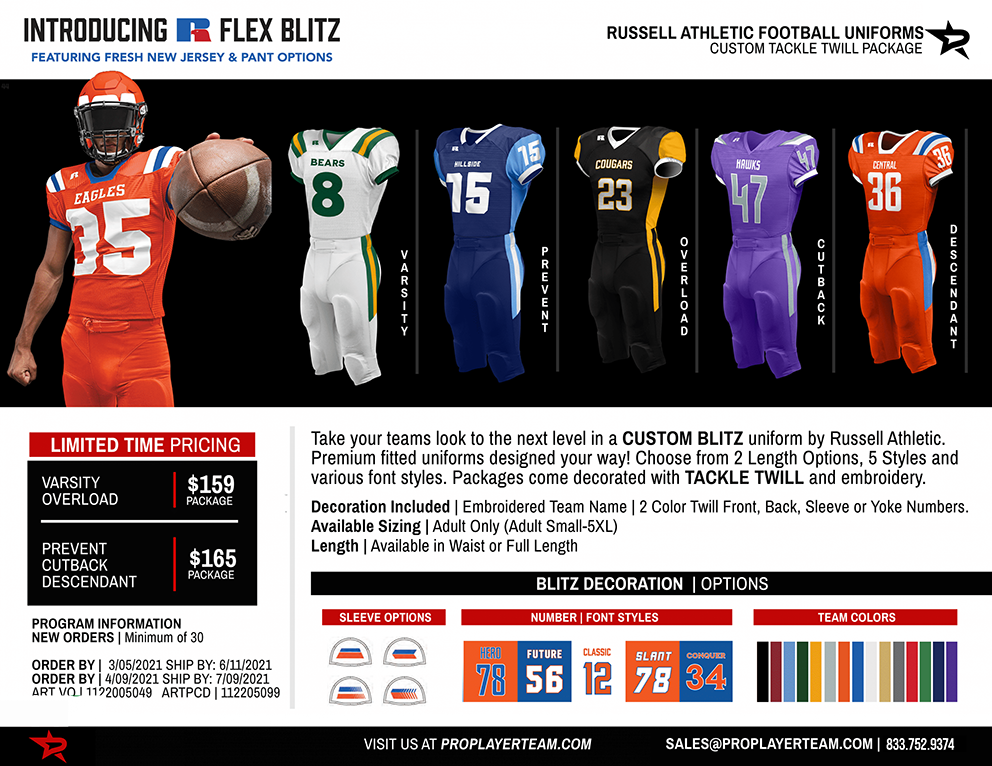 RUSSELL FREESTYLE REVERSIBLE COMPLETE PACKAGE
