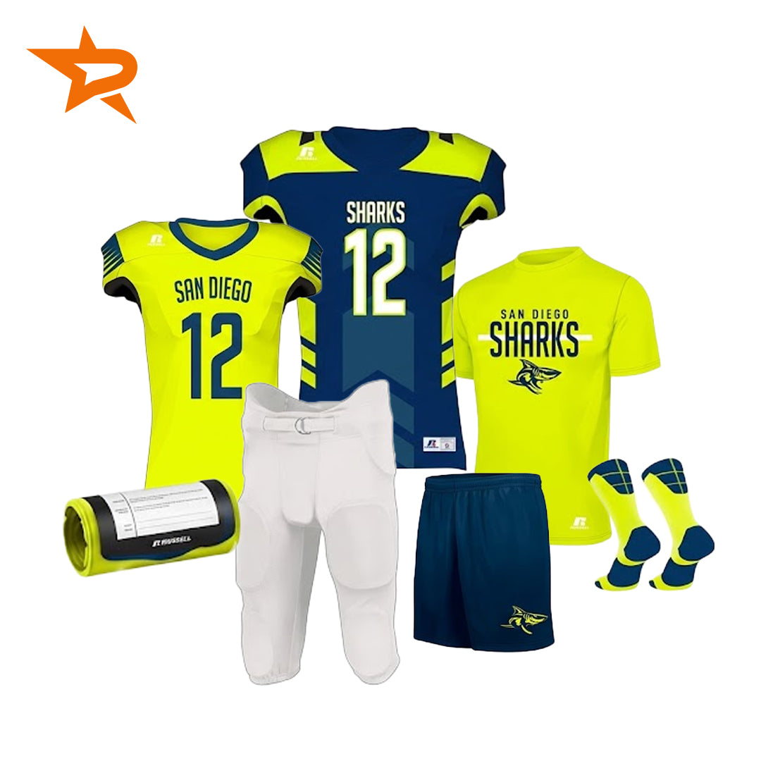 Russell Freestyle Reversible Complete Football Uniform Package