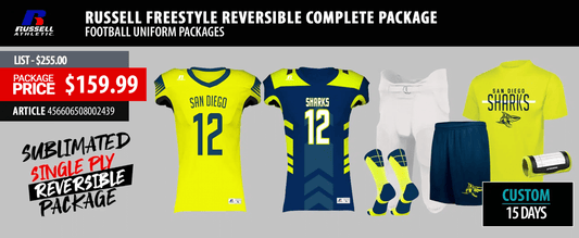 Russell Freestyle Reversible Complete Football Uniform Package