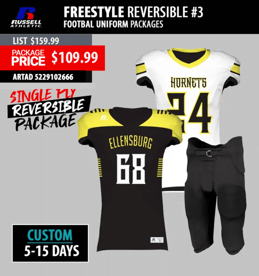 Russell Freestyle Reversible #3 Football Uniform Package