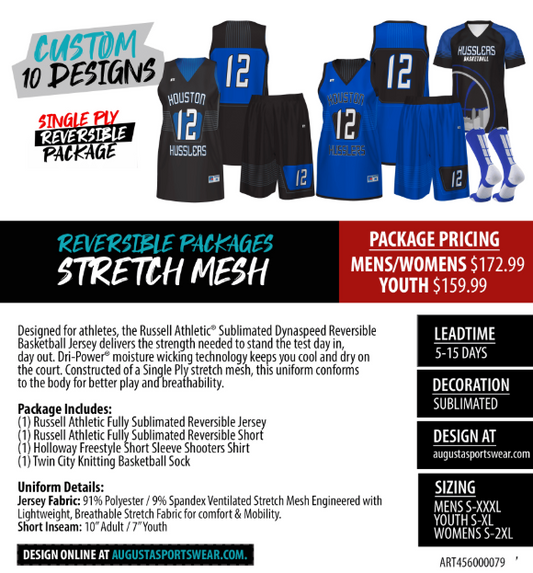 Russell Athletic Dyna Speed Reversible Full Custom