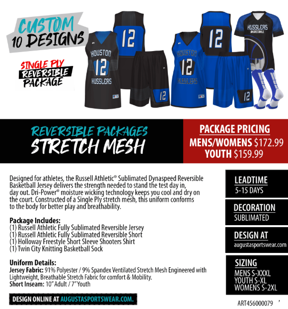 Russell Athletic Dyna Speed Reversible Full Custom