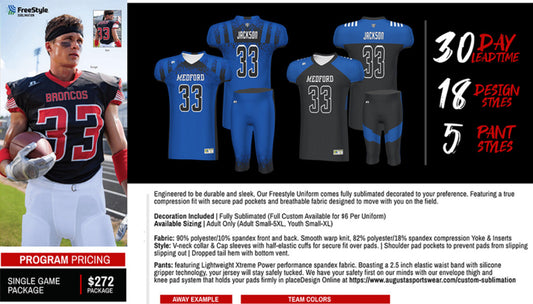 Russell Freestyle Custom Football Packages Set