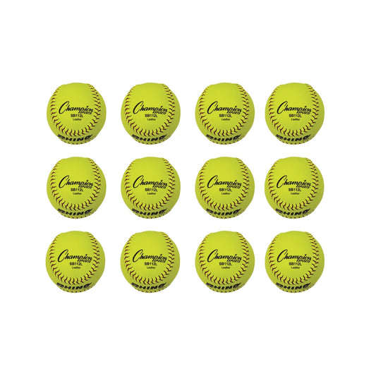 12" Leather Cork Core Softball