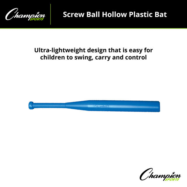 Screw Ball Hollow Plastic Bat