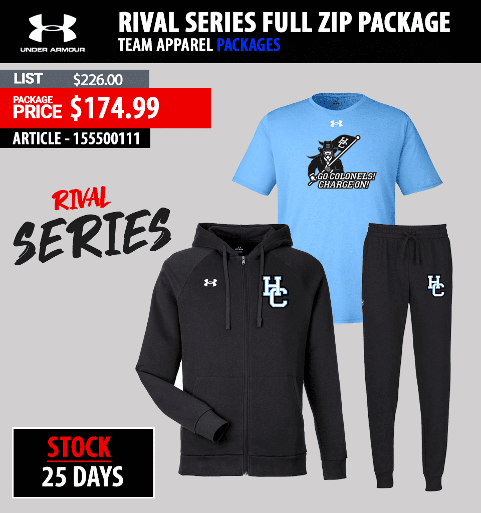UNDER ARMOUR RIVAL SERIES FULL ZIP PACKAGE