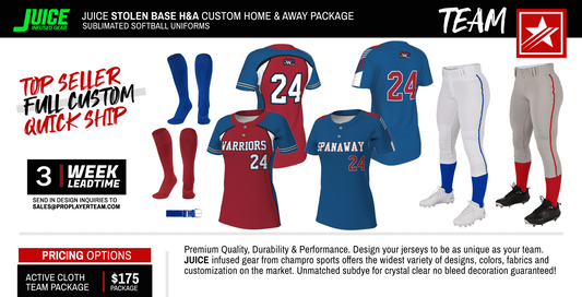 JUICE STOLEN BASE HOME & AWAY CUSTOM PACKAGE