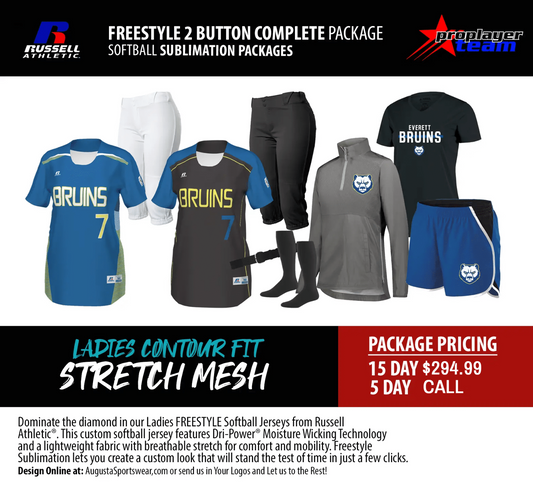RUSSELL ATHLETIC FREESTYLE 2 BUTTON COMPLETE PACKAGE