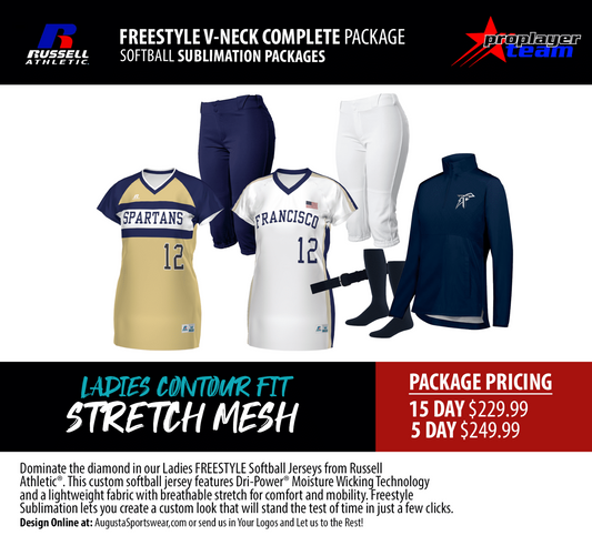 RUSSELL ATHLETIC FREESTYLE V-NECK COMPLETE PACKAGE
