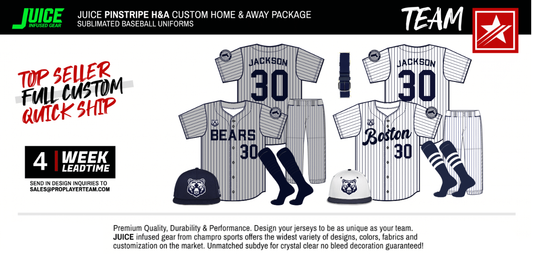 JUICE PINSTRIPE H&A CUSTOM HOME & AWAY PACKAGE