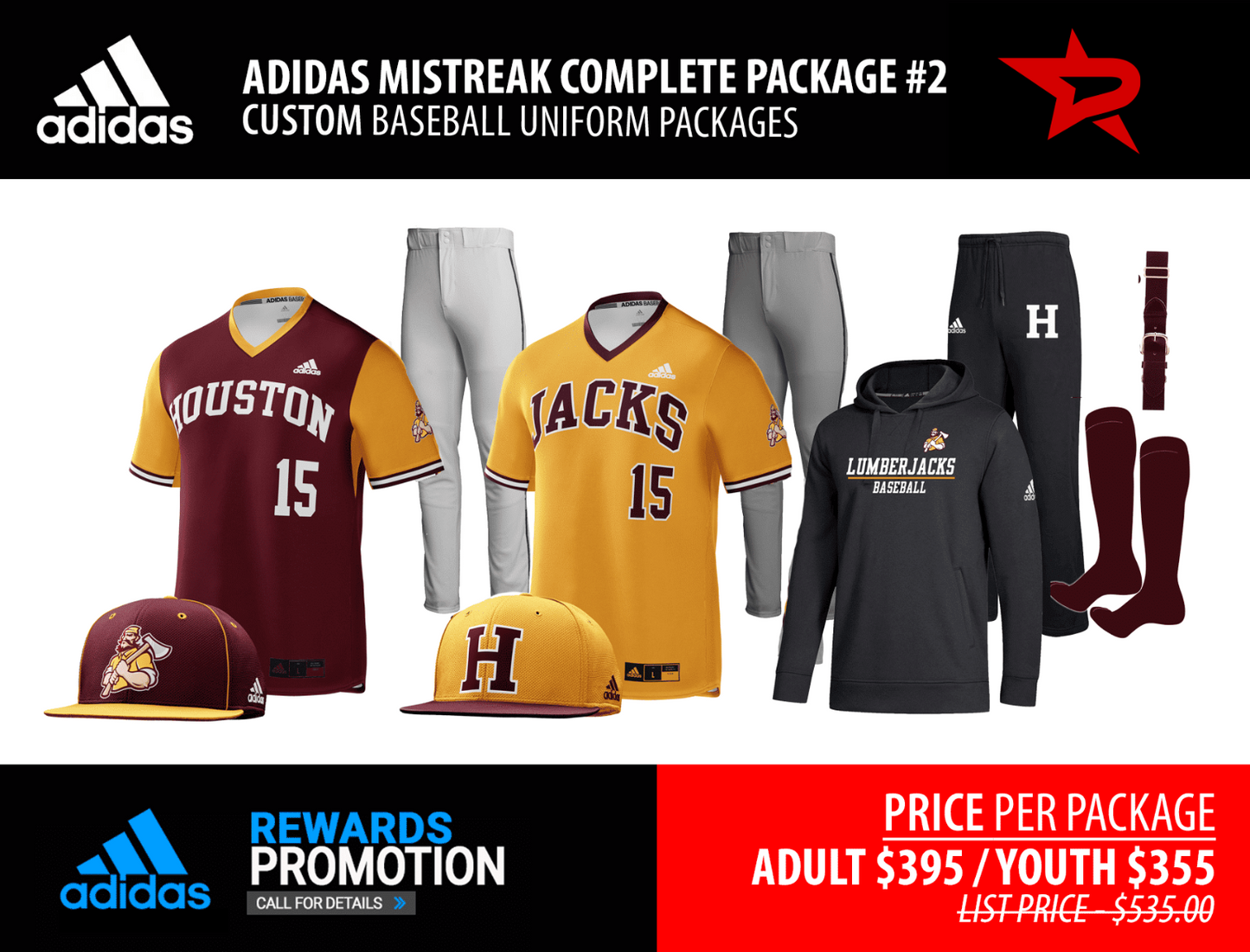 ADIDAS MISTREAK COMPLETE PACKAGE #2